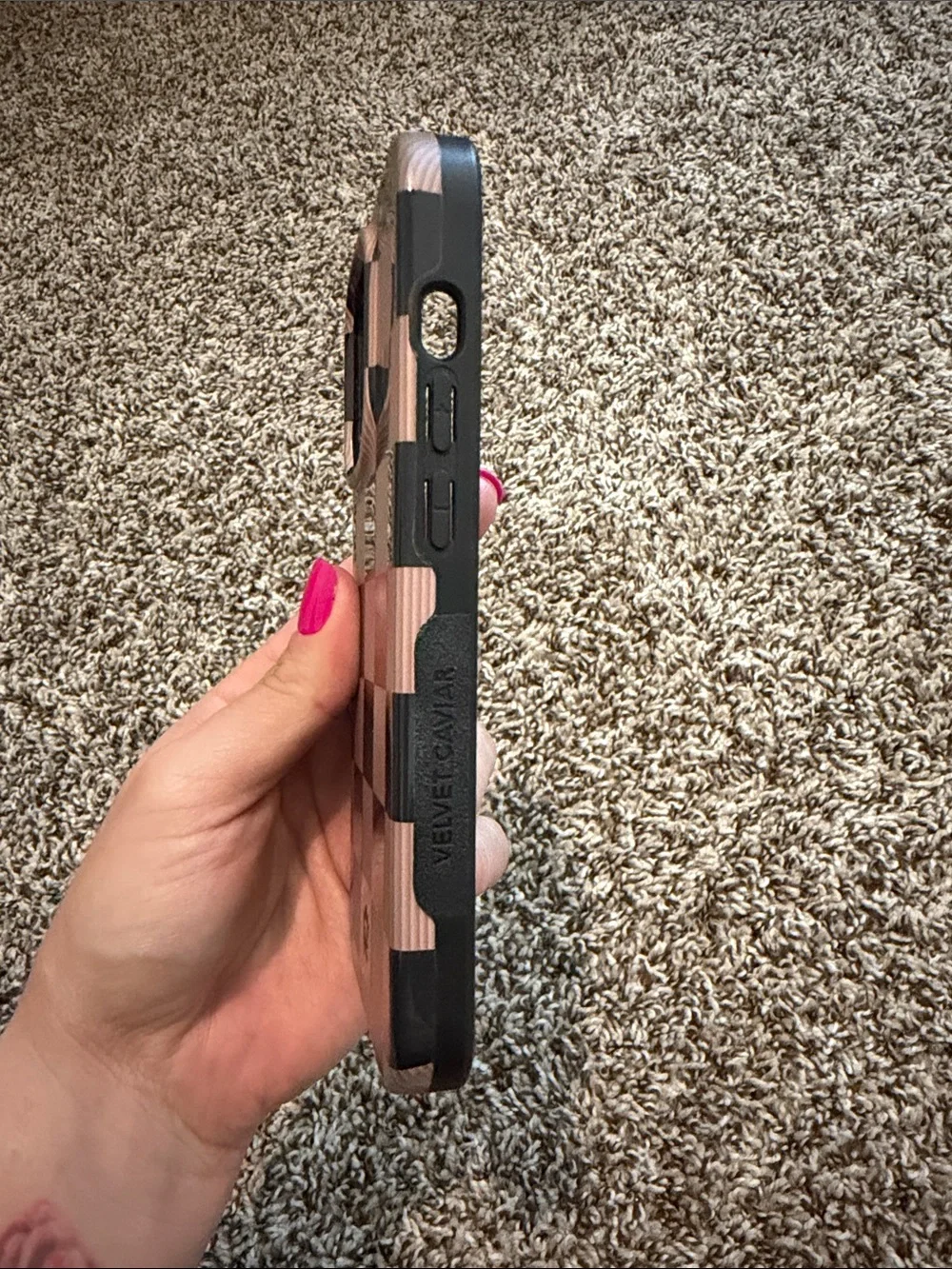 Velvet Caviar Checkered Phone Case